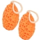 thumbnail image 2 of Esponja de baño para bebé, 2 uds., frotador corporal suave para baño, ducha infantil, bola de baño espumosa, color naranja, 2 of 5