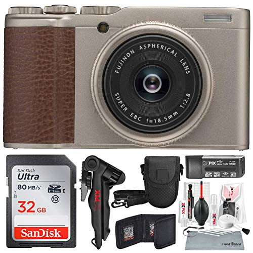 Whitney Gepensioneerde doos Fujifilm XF10 Digital Camera, Champagne Gold with 32GB Card & Professional  Cleaning Kit Travel Photo Accessory Bundle - Walmart.com
