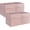 Pink, variant on StorageWorks Storage Cubes, 13-inch Leather Bins with Handle, Cube Organizer Baskets for Shelves and Closet, Collapsible Storage Bins, 4-Pack, White