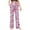 #052-Purple, variant on Censtreet Mens Women's Comfy Pajamas Summer Spring Stretch Floral Print Long Wide Leg Unisex Lounge Pants with Pocket