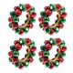 thumbnail image 3 of 4pcs Navidad pequeña campana servilleta hebillas navidad fiesta mesa decoración suministros, 3 of 8