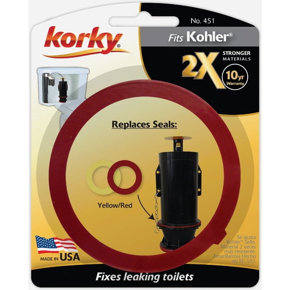 Flush Valve Seal Kit,3 in,Fits Korky
