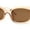 Peach Brown, variant on Womens Mod Rectangle Iconic Fashion Plastic Sunglasses All Black