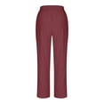 thumbnail image 6 of Plebaso Capri Pants for Women Straight Leg Cotton Linen Casual Capris Plain Cropped Pants with Pockets, 6 of 7