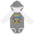 thumbnail image 3 of Inktastic Yeah I'd Rather be with My Grandma in Red Yellow and Blue Boys or Girls Long Sleeve Baby Bodysuit, 3 of 5