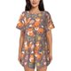 thumbnail image 1 of Fotbe Cute Little Fox Conjunto de Pijama Estampado para Mujer, 2 Piezas, Ropa de Dormir con Camiseta de Manga Corta y Shorts Suaves-Medium, 1 of 6