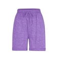 thumbnail image 4 of LADIGASU Women's Summer Solid Color able Drawstring Pocket Sports Shorts, 4 of 6