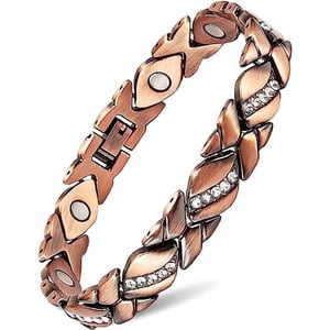 Wollet Magnetic Copper Bracelet for Women, Adjustable