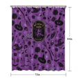 thumbnail image 5 of Witch's Brew Halloween Pattern Shower Curtain 72"x84" ,Bathroom Decorative Shower Curtains Set with 12 Hooks,Modern Waterproof Washable Shower Curtain, 5 of 6