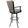 thumbnail image 2 of Tobias Designs Montana 34" Fabric & Metal Bar Stool in Driftwood Beige/Brown, 2 of 2