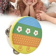 thumbnail image 1 of Tambourine Toy, Rope Design Soft Tambourine Fine Workmanship Comfortable Grip Bright Color  Soft  For Training Children, 1 of 8