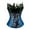 Blue, variant on Black Corset Shapewear For Women Feather Decor Tummy Control Tight Fit Bustier Waist Cinching Elegant Party Wear Body Shaper Corset Corset Formal Dress XXXXL