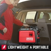 PowerSmart Portable Powered 3600W,Usb Output, Low Noise Quiet for Home Gas Inverter Generator EPA Compliant