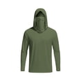 thumbnail image 4 of Aofany Men's UPF 50+ Sun Protection Shirts Outdoor UV Lightweight Hoodie Long Sleeve Fishing Hiking Performance Shirts Rash Guard SPF Shirts with Mask Rash Guard, 4 of 5