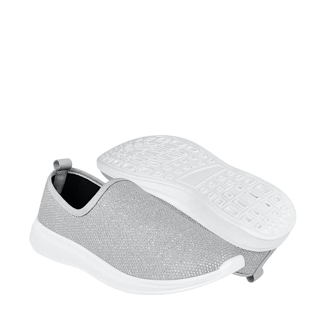Tenis casuales DAMA SIENA 319 TEXTIL plata
