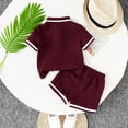 thumbnail image 4 of RMGVDSD Baby Boy Clothes Summer Outfits Stylish Short Sleeve Polo Shirt And Shorts Set 2Pcs Toddler Boys Clothing Comfortable Casual Wear Trendy Clothing Sets, 4 of 6