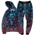 thumbnail image 1 of Men Women Funny 3D Print Graphric 3D Skull Skeleton Cool Hoodies Suits Casual Harajuku Sweatshirt and Pant Set, 1 of 5