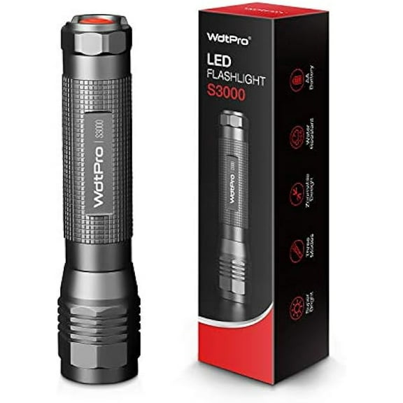 ZC High-Powered LED Flashlight S3000, Super Bright Flashlights - High Lumen, IP67 Water Resistant, 3 Modes and Zoomable for Camping, Emergency, Hiking, Gift