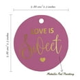 thumbnail image 6 of Inkdotpot Pack Of 100 Love Is Sweet Wedding Favor Paper Tags Craft Real Gold Foil Hang Tags, 6 of 7