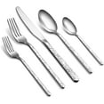 thumbnail image 1 of Cibeat Silverware Set, 20 Piece Stainless Steel Flatware Set, Cutlery Set for Home Kitchen, Service for 4 Tableware Include Knife/Fork/Spoon, Mirror Polished & Dishwasher Safe, 1 of 8