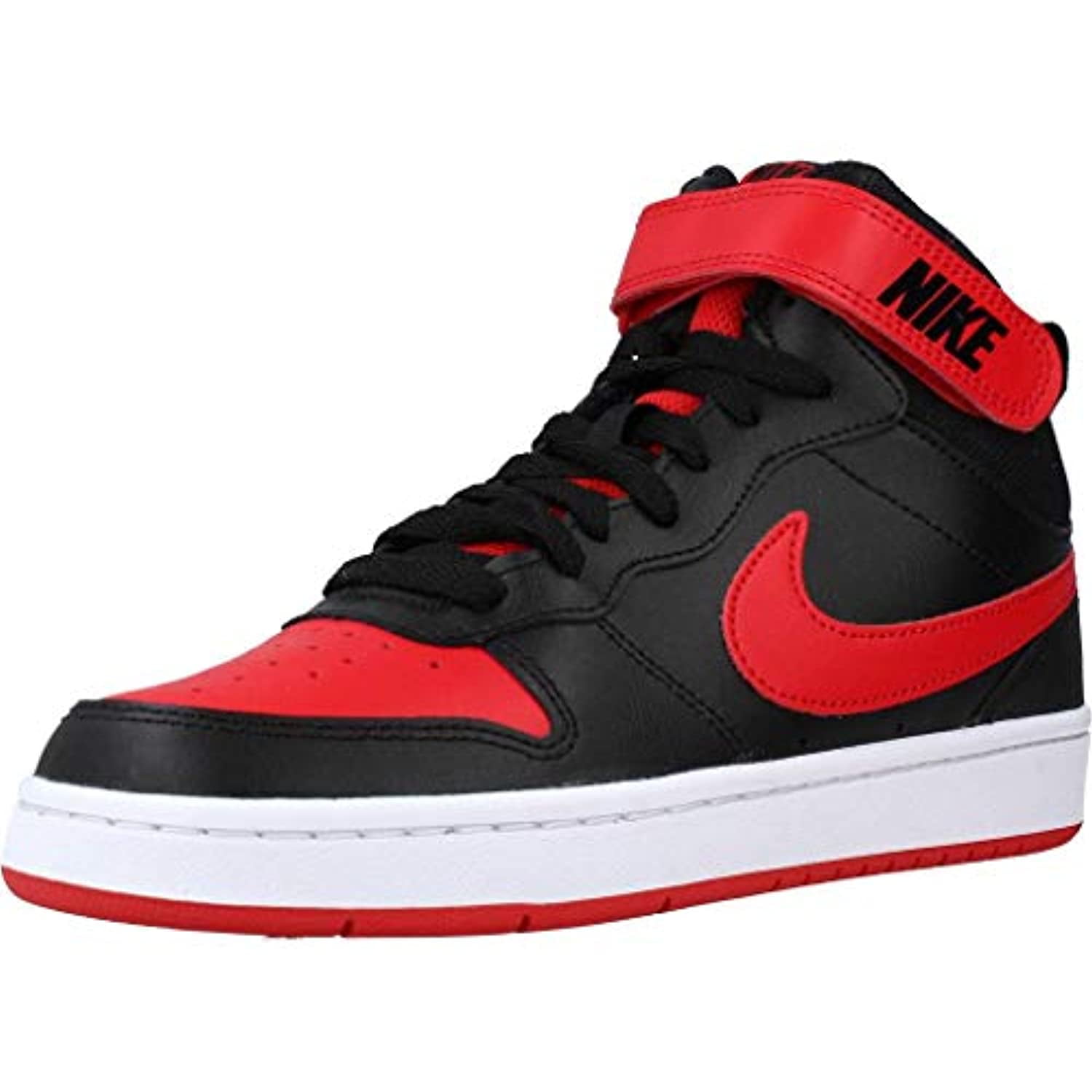 nike court borough mid 2 red