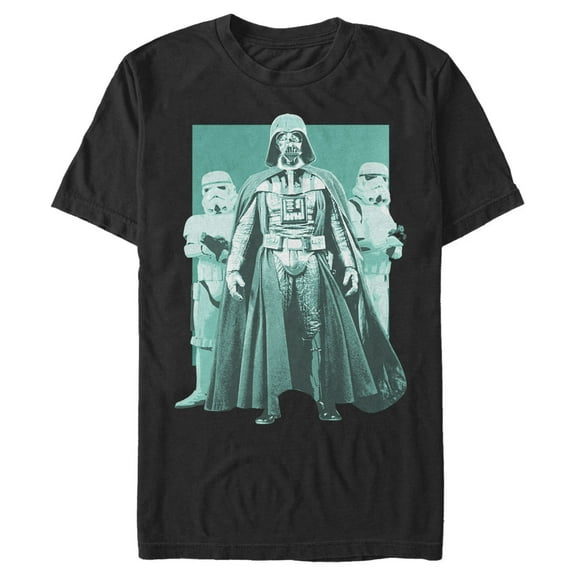 Men's Star Wars Vader Faded Poster Graphic Tee Black 5X Large