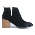 thumbnail image 2 of J. Adams Barry Western Slip On Stacked Heel Distressed Low Heel Boot, 2 of 4