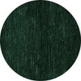 thumbnail image 1 of Ahgly Company Machine Washable Indoor Round Oriental Turquoise Blue Modern Area Rugs, 5' Round, 1 of 4