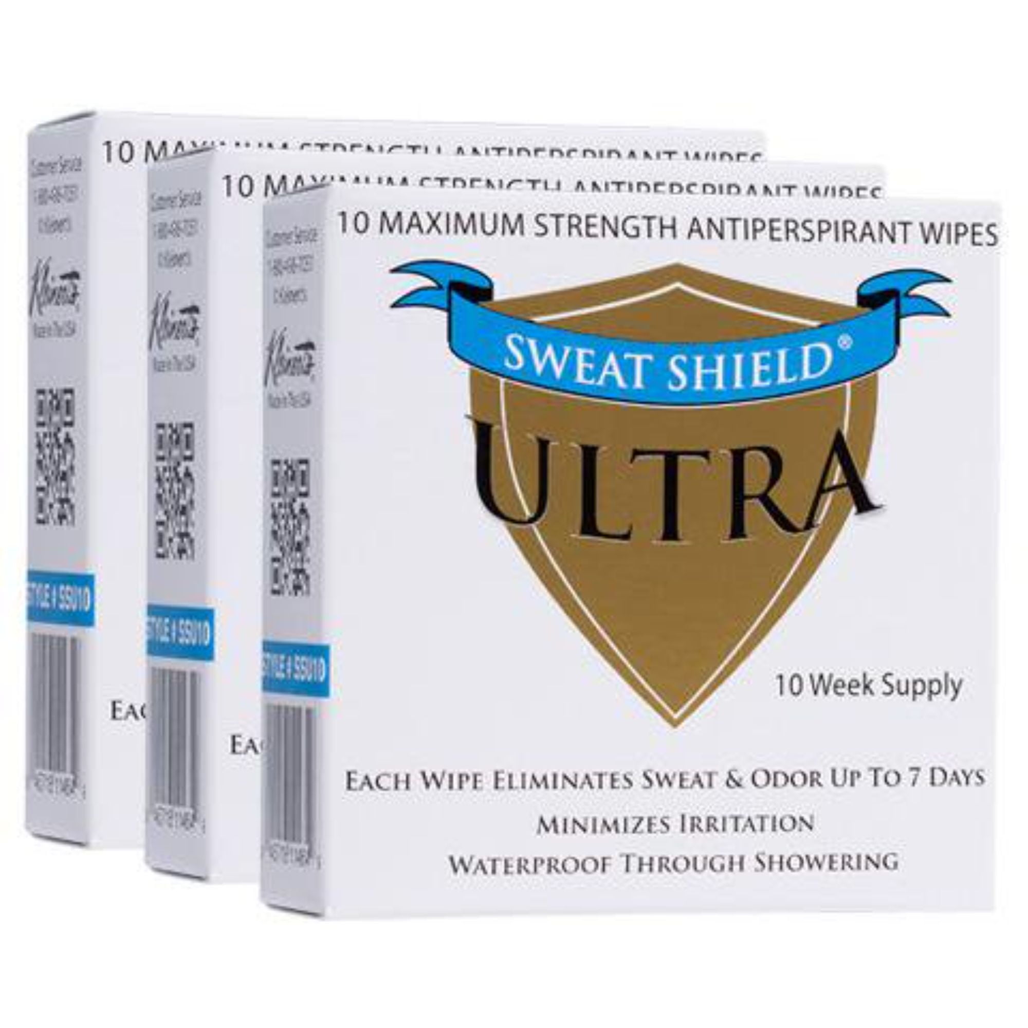Clinical Strength Sweat Shield Ultra Antiperspirant Sweat Wipes 30