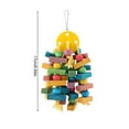 thumbnail image 3 of Cockatoo Toys, Multicolored Wooden Toy, For Parrots Birds, 3 of 8