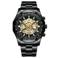 thumbnail image 1 of Reloj mecánico hueco no mecánico resistente al agua Reloj azul para hombre, 1 of 6