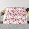 thumbnail image 1 of Fotbe Rose Flowers Manta de Franela con Estampado, Manta Ultrasuave para Cama, Sofá, Auto, Hipoalergénica y Antibolitas-60"x50", 1 of 6