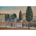 thumbnail image 2 of Chappel, William P. 32x23 Gold Ornate Wood Framed with Double Matting Museum Art Print Titled - Infant Funeral Procession, 2 of 4