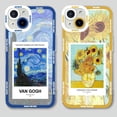 thumbnail image 2 of Funda transparente con pintura al óleo de arte de Van Gogh para Samsung Galaxy S24 Ultra S23 FE A14 A34 A54 A55 A15 A35 A53 S22 Plus S21 A16, 2 of 5