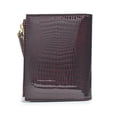 thumbnail image 3 of TAZAG 2026 New Women's Crocodile Pattern Leather Wallet Multifunctional Short Patent Leather ID Bag Card Holder, 3 of 5
