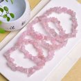 thumbnail image 5 of K-KED Natural Healing Rose Quartz Gravel Hand Strings Crystal Stretchy Bracelet Chakra, 5 of 6