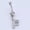 F, variant on Letters A-Z Charming Body Piercing Jewelry Rhinestone Navel Belly Button Ring-Z