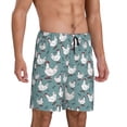 thumbnail image 2 of Sikiie Funny Chicken Mens Pajama Shorts, Lightweight Lounge Pant with Pockets Soft Sleep Pj Shorts for MenXX-Large, 2 of 6