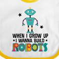 thumbnail image 3 of Inktastic Future Robot Builder Robotics Engineer Boys or Girls Baby Bib, 3 of 3