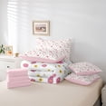 thumbnail image 6 of Homewish Rustic Flower 7-Piece Twin Bedding Sets,Country Floral Bedding Comforter Set,Pink White Sheet Sets For Girls Kids,Microfiber Bedroom Decor Reversible, 6 of 8