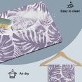 thumbnail image 6 of Purple Palm Leaves Dish Drying Mats for Kitchen Counter, Tropical Botanical Minimalist Modern Absorbent Coffee Bar Mat with Non-slip Rubber Backed Quick Drying Dish Rack Pad 16"x18", 6 of 9