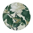 thumbnail image 4 of Fitted Round Tablecloth, Dreamy Composition of Fantasy Jungle Leafy Branches, 4 of 8