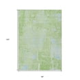 thumbnail image 3 of HomeRoots 596863 8 x 10 ft. Green & Sky Blue Abstract Washable Indoor & Outdoor Rectangle Area Rug, 3 of 5