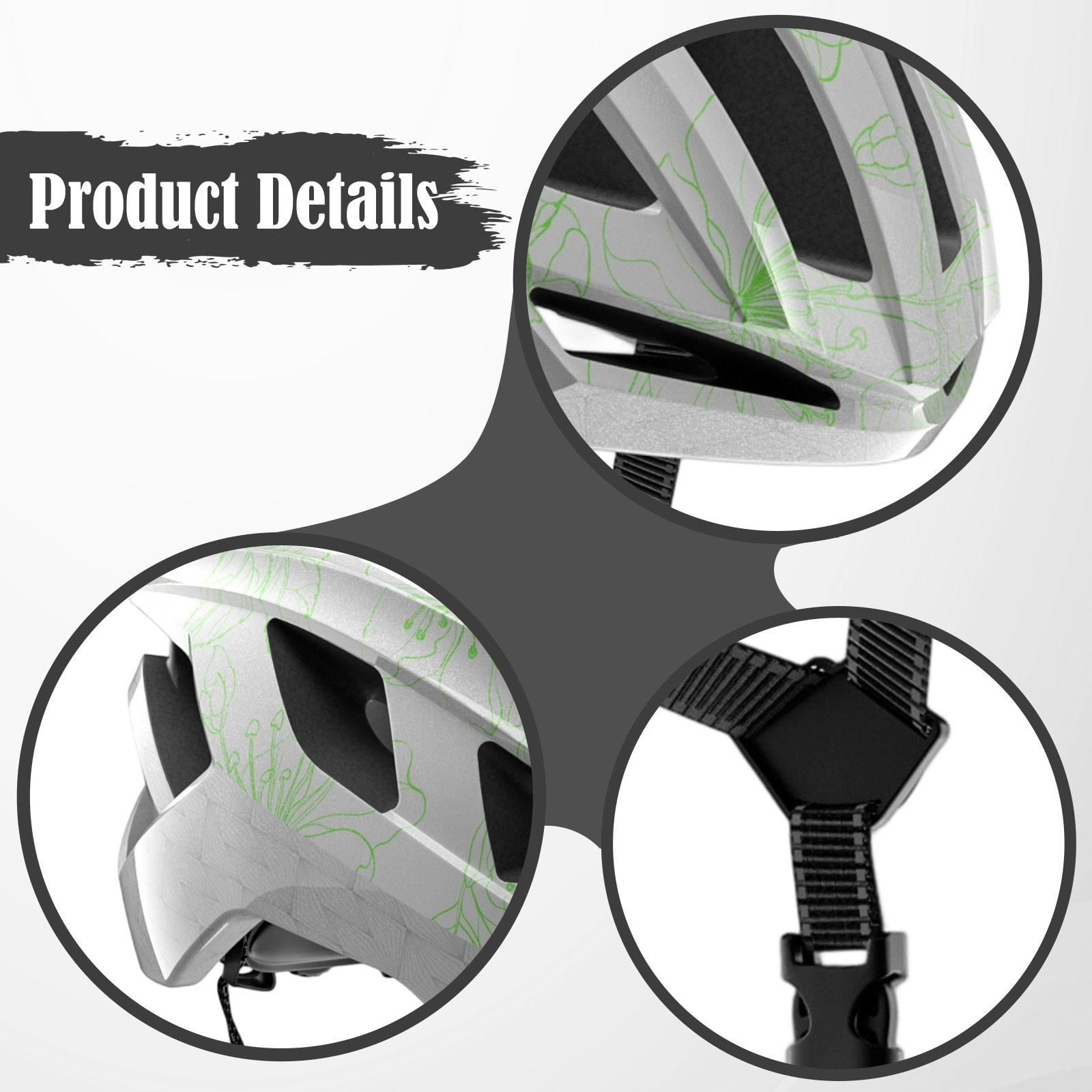 DimyFew Bike Helmet Bicycle Helmet Breathable Shockproof Adjustable Equipment for Adults Cyan Blue M