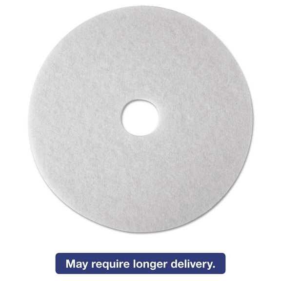 3M 16" 5 /16 White  Buffer Pad