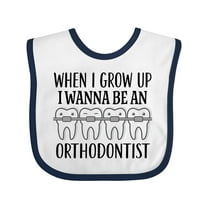 Inktastic Future Orthodontist Dental Care Boys or Girls Baby Bib