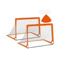 thumbnail image 3 of Portería de fútbol para niños, red de fútbol portátil, fácil instalación, marco de portería de fútbol con bolsa de transporte para patio trasero Naranja, 3 of 8