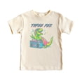 thumbnail image 2 of Three Rex Shirt for Boys DJ Dinosaur Birthday Shirt for Toddler Natural Shirt 2T, 2 of 5