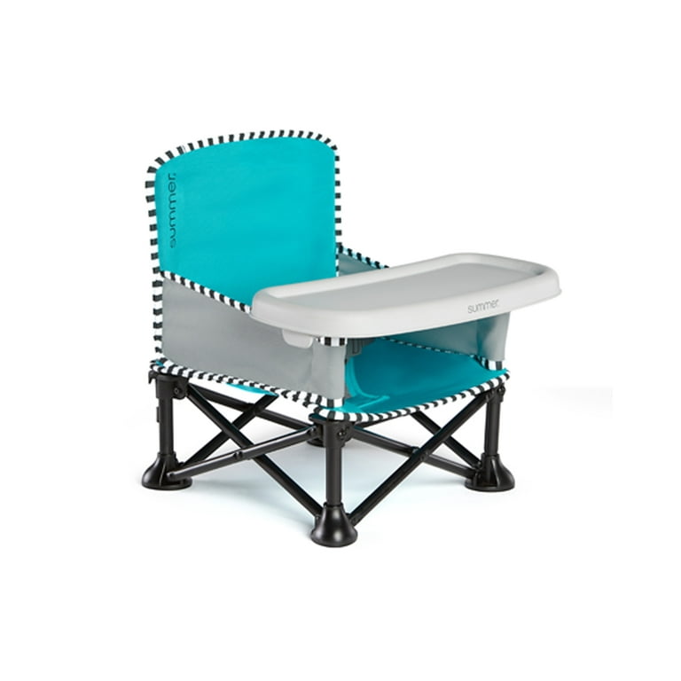 Summer Infant Pop N Sit SE Booster Aqua Sugar 6 Months 37 Pounds