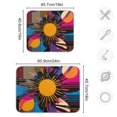thumbnail image 5 of Yayeee Dish Drying Mat for Kitchen Counter Ultra Absorbent Easy Clean Pad 18x16", Futuristic Circles, 5 of 7